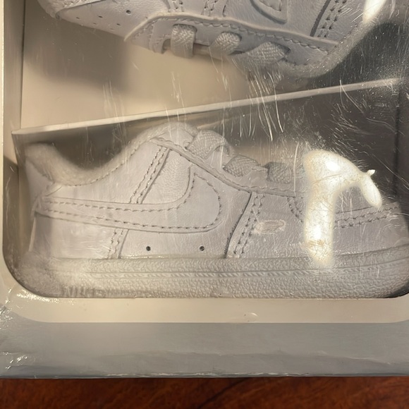 Nike Force 1 Crib Baby Bootie, White, Sz 3C - Picture 2 of 7